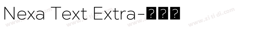 Nexa Text Extra字体转换 Nexa Text Extra字体转换